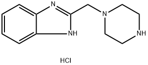 2-(piperazin-1-ylmethyl)-1H-benzimidazole dihydrochloride 结构式