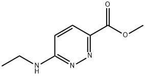 6-(乙基氨基)哒嗪-3-羧酸甲酯 结构式