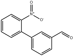 2'-硝基-[1,1'-联苯]-3-甲醛 结构式