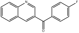 3-(4-氟苯甲酰基)喹啉 结构式