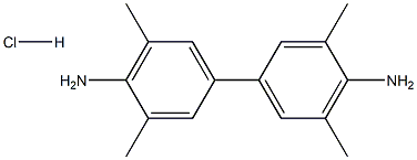 3,3',5,5'-四甲基-[1,1'-联苯]-4,4'-二胺盐酸盐 结构式