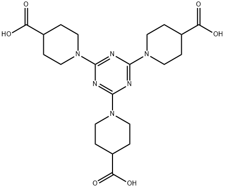 4-'哌啶羧酸,1,'1','1'-(1,'3,'5-'三嗪-'2,'4,'6-'三酰基)'- 结构式