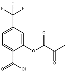 BENZOIC ACID, 2-(1,2-DIOXOPROPOXY)-4-(TRIFLUOROMETHYL)- 结构式