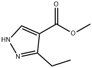 3-乙基-1H-吡唑-4-羧酸甲酯 结构式