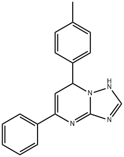 5-phenyl-7-(p-tolyl)-4,7-dihydro-[1,2,4]triazolo[1,5-a]pyrimidine 结构式