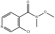 3-氯-N-甲氧基-N-甲基异烟酰胺 结构式