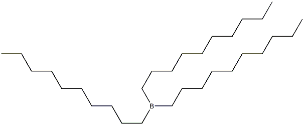 Borane, tris(decyl)- 结构式