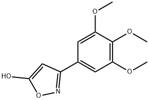 3-(3,4,5-trimethoxyphenyl)-1,2-oxazol-5-ol 结构式