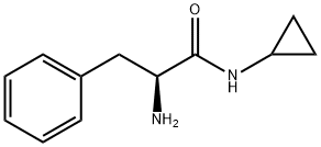 (S)-2-amino-N-cyclopropyl-3-phenylpropanamide 结构式