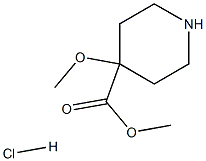 methyl 4-methoxypiperidine-4-carboxylate hydrochloride 结构式