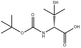 Boc-D-Penicillamine 结构式