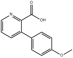 3-(4-甲氧基苯基)吡啶甲酸 结构式