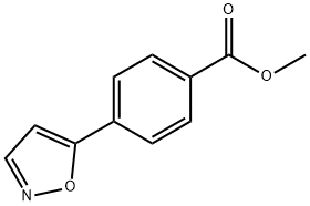 4-(5-异噁唑基)苯甲酸甲酯 结构式