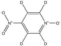 2,3,5,6-tetradeuterio-4-nitro-1-oxidopyridin-1-ium 结构式