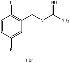 {[(2,5-difluorophenyl)methyl]sulfanyl}methanimidamide hydrobromide 结构式
