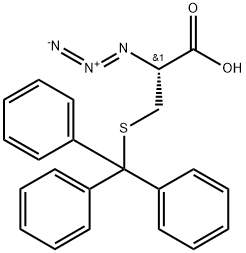 (2R)-2-Azido-3-(trityl-thio)propanoic acid 结构式