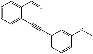2-(3-METHOXY-PHENYLETHYNYL)-BENZALDEHYDE 结构式