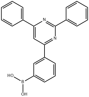 [3-(2,6-diphenyl-4-pyrimidinyl)phenyl]boronic acid 结构式