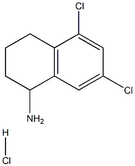 5,7-DICHLORO-1,2,3,4-TETRAHYDRO-NAPHTHALEN-1-YLAMINE HYDROCHLORIDE 结构式
