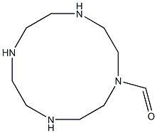 1,4,7,10-Tetraazacyclododecane-1-carboxaldehyde 结构式