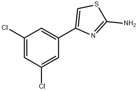 4-(3,5-dichlorophenyl)-1,3-thiazol-2-amine 结构式