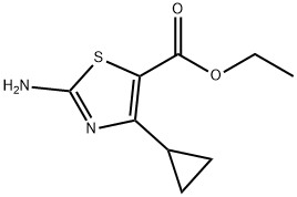 乙基 2-氨基-4-环丙基噻唑-5-甲酸基酯 结构式