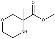 3-甲基吗啉-3-羧酸甲酯 结构式
