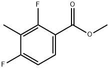 2,4-二氟-3-甲基苯甲酸甲酯 结构式