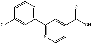 2-(3-chlorophenyl)isonicotinic acid 结构式