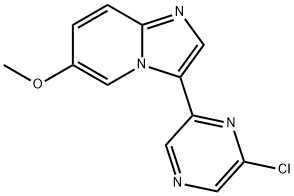 3-(6-chloropyrazin-2-yl)-6-methoxyimidazo[1,2-a]pyridine 结构式