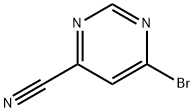 6-bromopyrimidine-4-carbonitrile 结构式