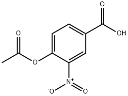 Benzoic acid, 4-(acetyloxy)-3-nitro- 结构式