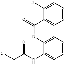 2-Chloro-N-[2-(2-chloro-acetylamino)-phenyl]-benzamide 结构式