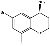 (R)-6-溴-8-氟苯并二氢吡喃-4-胺 结构式