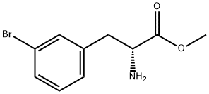 D-3-溴苯丙氨酸甲酯 结构式