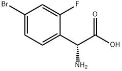 (2R)-2-AMINO-2-(4-BROMO-2-FLUOROPHENYL)ACETIC ACID 结构式