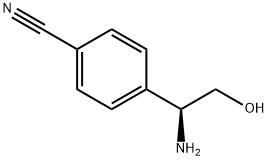 (S)-4-(1-氨基-2-羟乙基)苯甲腈 结构式