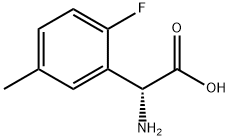 (2R)-2-AMINO-2-(2-FLUORO-5-METHYLPHENYL)ACETIC ACID 结构式