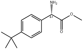 METHYL(2S)-2-AMINO-2-[4-(TERT-BUTYL)PHENYL]ACETATE 结构式