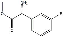 R-3-氟苯甘氨酸甲酯 结构式