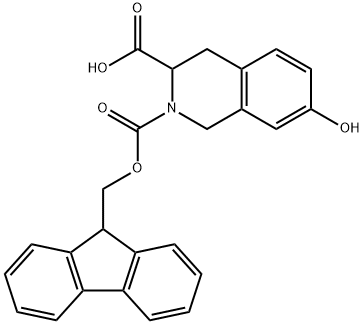 FMOC- DL-7-羟基-1,2,3,4-四氢异喹啉-3-甲酸 结构式