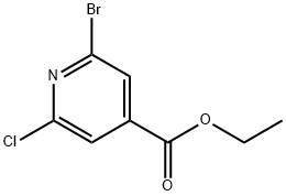 2-溴-6-氯异烟酸乙酯 结构式