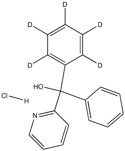 (2,3,4,5,6-pentadeuteriophenyl)-phenyl-pyridin-2-ylmethanol:hydrochloride 结构式