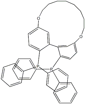 (R)-5,5'-八亚甲基二氧基-2,2'-双(二苯基膦基)联苯 结构式