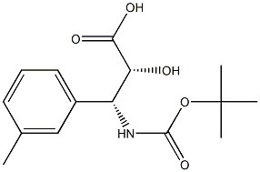 N-(Tert-Butoxy)Carbonyl (2R,3R)-3-Amino-2-hydroxy-3-m-tolylpropionic acid 结构式