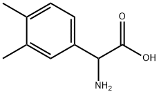 2-AMINO-2-(3,4-DIMETHYLPHENYL)ACETIC ACID 结构式