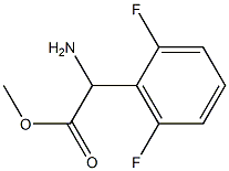 METHYL2-AMINO-2-(2,6-DIFLUOROPHENYL)ACETATE 结构式