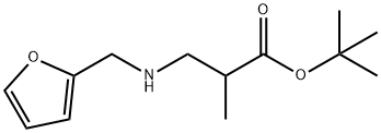 tert-butyl 3-{[(furan-2-yl)methyl]amino}-2-methylpropanoate 结构式