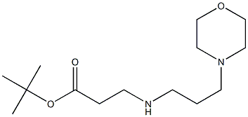 tert-butyl 3-{[3-(morpholin-4-yl)propyl]amino}propanoate 结构式