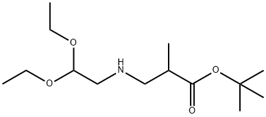 tert-butyl 3-[(2,2-diethoxyethyl)amino]-2-methylpropanoate 结构式